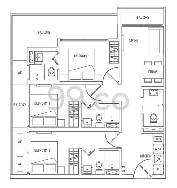 Master Room (Condo) for Rent in  8 Farrer Suites - Image 6