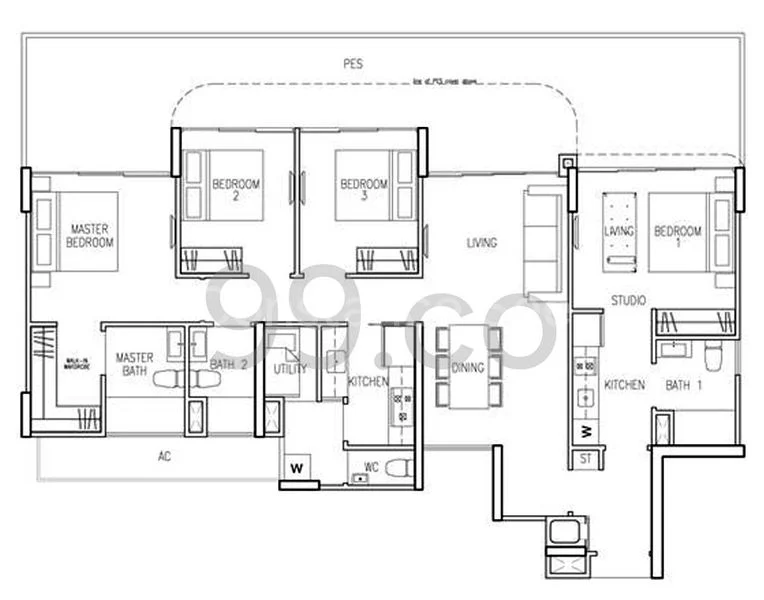 Studio Condo for Rent in  Riversound Residence - Image 8