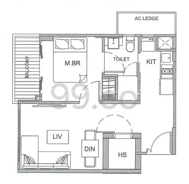 1 Bed Apartment (Condo) for Rent in  Parc Bleu - Image 5