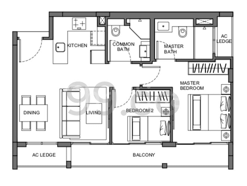 2 Bed Apartment (Condo) for Sale in  The Enclave . Holland - Image 8