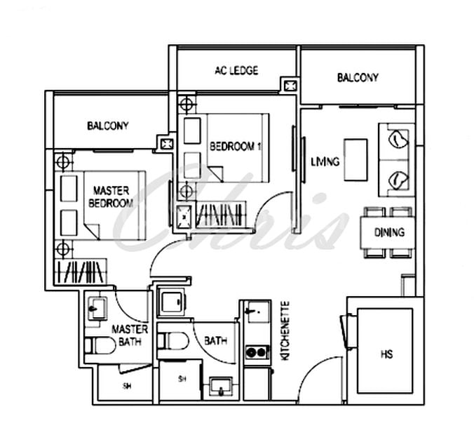2 Bed Apartment (Condo) for Sale in  Kensington Square - Image 20