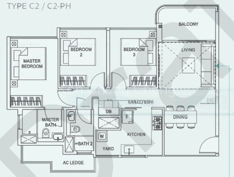 3 Bed Executive Condo for Rent in  Hundred Palms Residences - Image 4