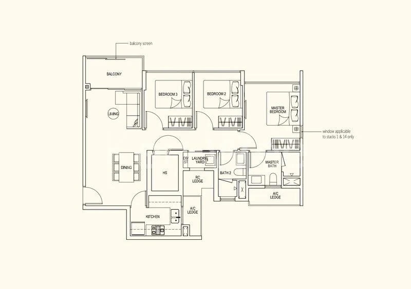 3 Bed Executive Condo for Sale in  Westwood Residences - Image 14