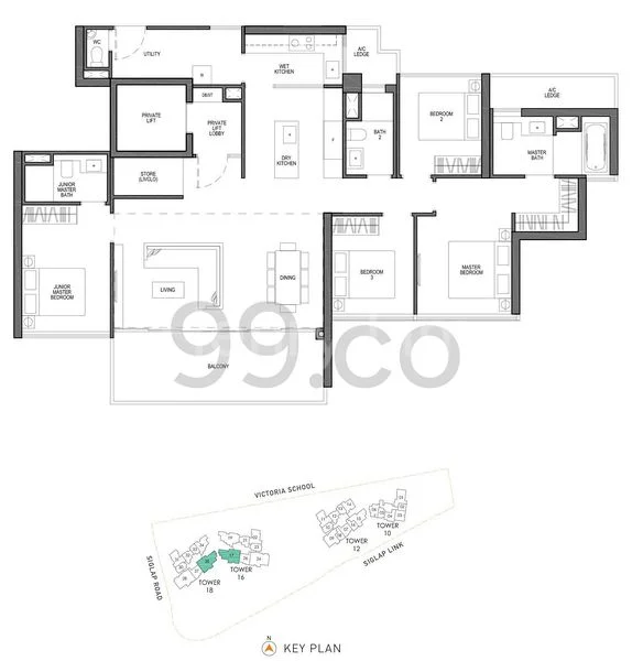 5 Bed Apartment (Condo) for Sale in  Seaside Residences - Image 17