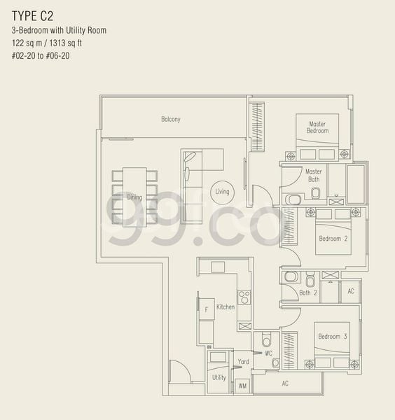 3+1 Bed Apartment (Condo) for Rent in  Waterscape At Cavenagh - Image 27