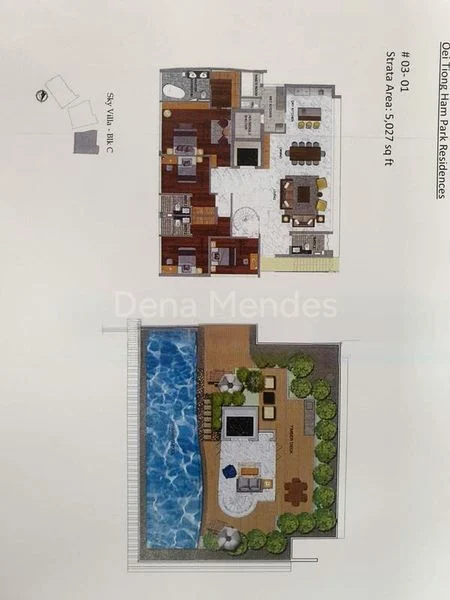 4 Bed Condo for Rent in  Oei Tiong Ham Park Residences - Image 13
