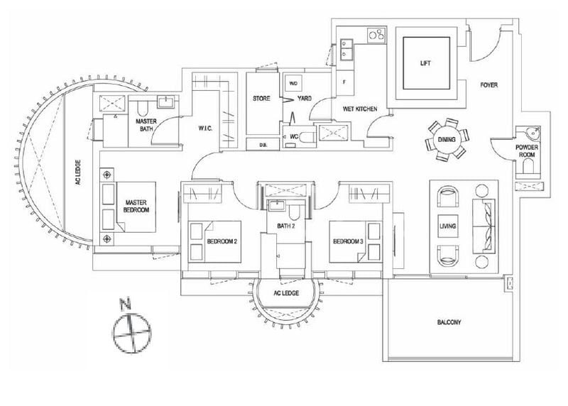3+1 Bed Apartment (Condo) for Rent in  Klimt Cairnhill - Image 21