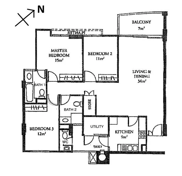 3+1 Bed Condo for Rent in  Southaven II - Image 21