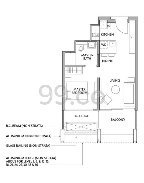 1 Bed Apartment (Condo) for Rent in  Riviere - Image 8