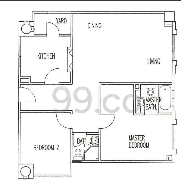2 Bed Apartment (Condo) for Sale in  Harbourlights - Image 11