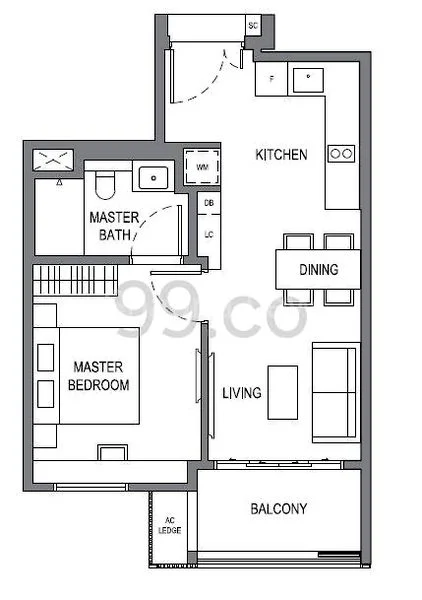 1 Bed Apartment (Condo) for Rent in  Parksuites - Image 8