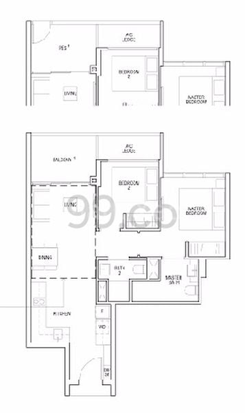 2 Bed Apartment (Condo) for Sale in  Riverfront Residences - Image 24