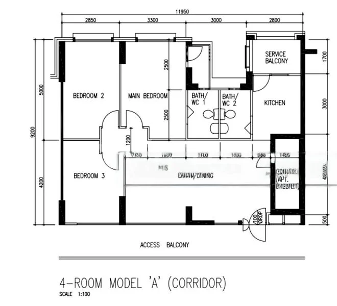 4 Room (4A) HDB for Sale in  331 Sembawang Close - Image 16