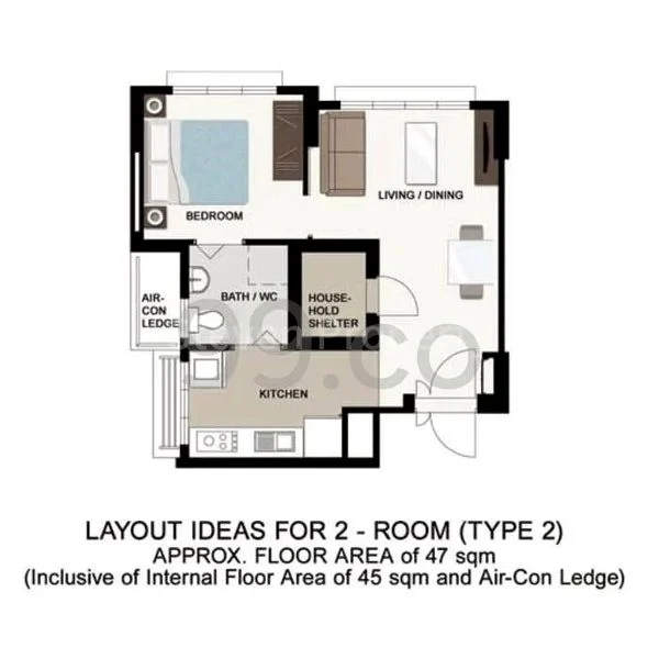 2 Room (2A) HDB for Rent in  363A Sembawang Crescent - Image 4