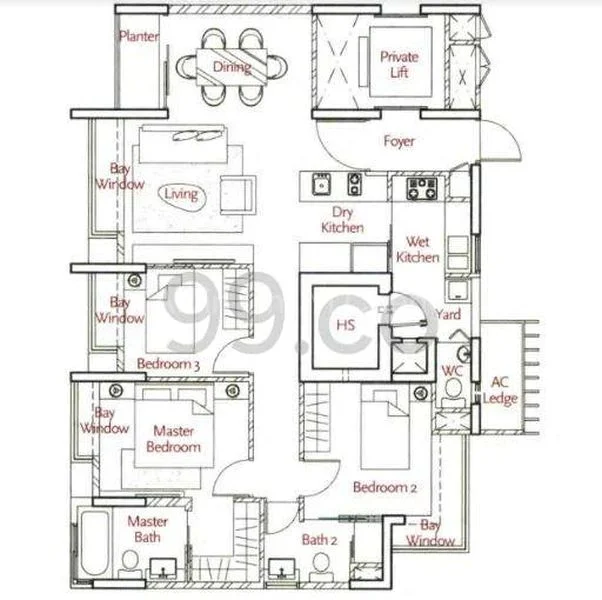 3 Bed Apartment (Condo) for Sale in  One Tree Hill Residence - Image 20