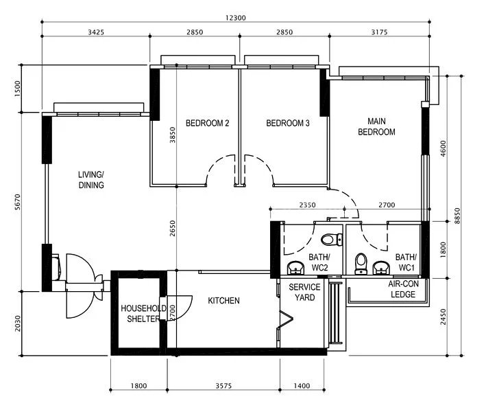 4 Room (4A) HDB for Sale in  117B Jalan Tenteram - Image 11
