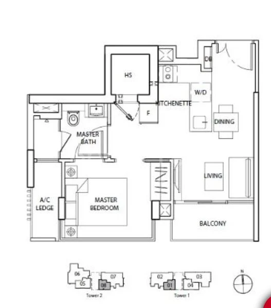 1 Bed Condo for Sale in  The Line @ Tanjong Rhu - Image 7
