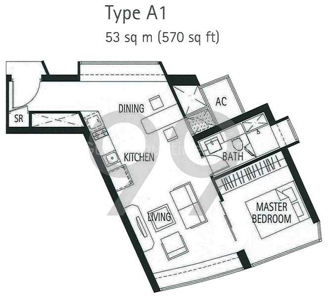 1 Bed Condo for Sale in  Tribeca - Image 9
