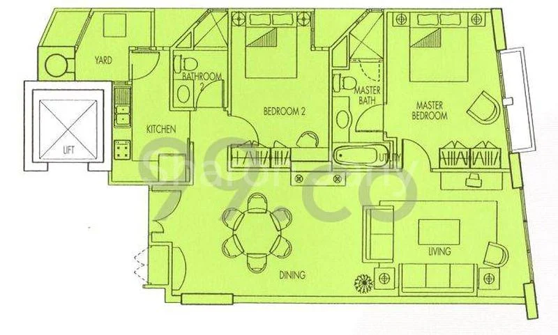 2 Bed Apartment (Condo) for Sale in  Jervois Jade - Image 16