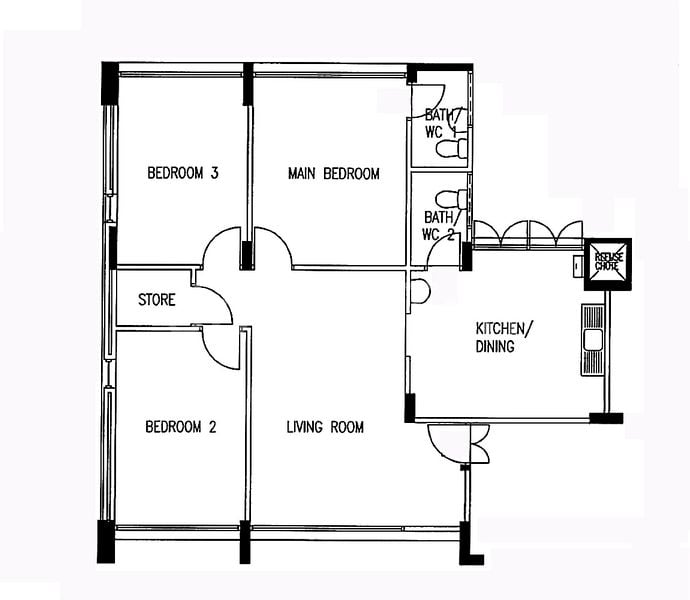 4 Room (4S) HDB for Rent in  189 Bishan Street 13 - Image 15