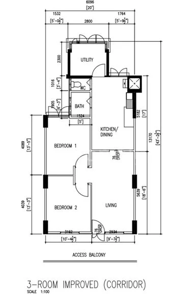 3 Room (3I) HDB for Sale in  4 Marine Terrace - Image 8