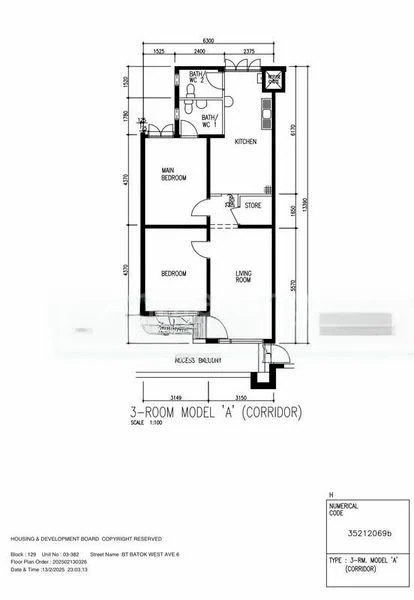 3 Room (3A) HDB for Sale in  129 Bukit Batok West Avenue 6 - Image 8