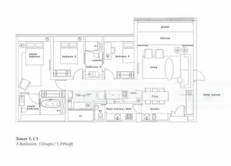 3 Bed Condo for Rent in  OUE Twin Peaks - Image 13
