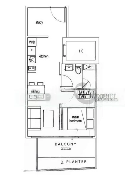 1+1 Bed Condo for Sale in  Loft @ Nathan - Image 6