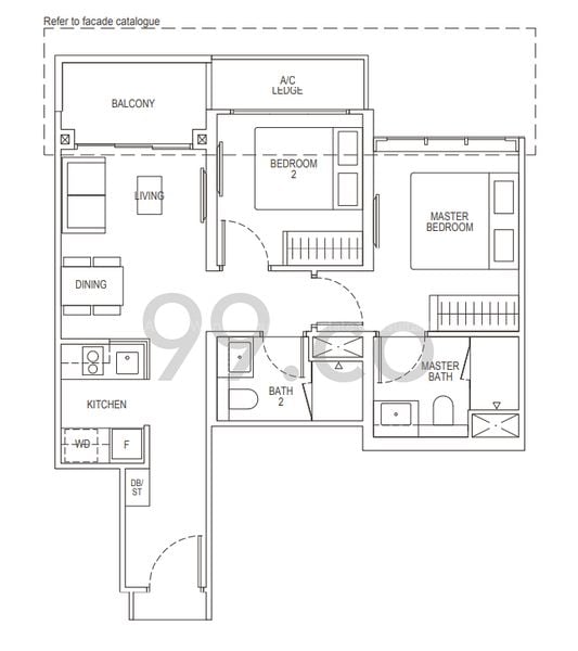 2 Bed Apartment (Condo) for Rent in  Irwell Hill Residences - Image 14