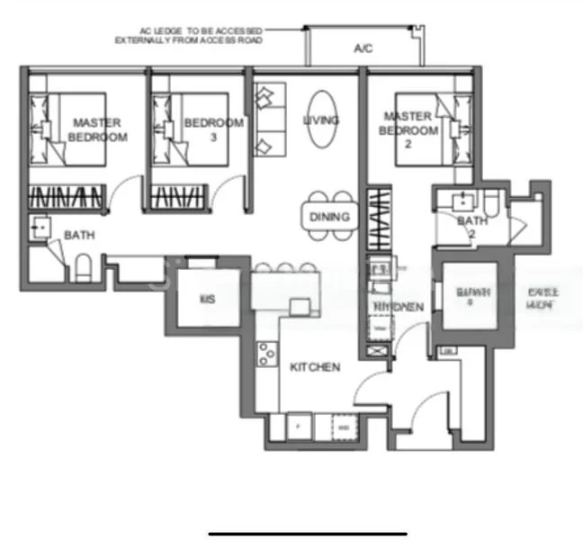 3 Bed Condo for Rent in  Atlassia - Image 24