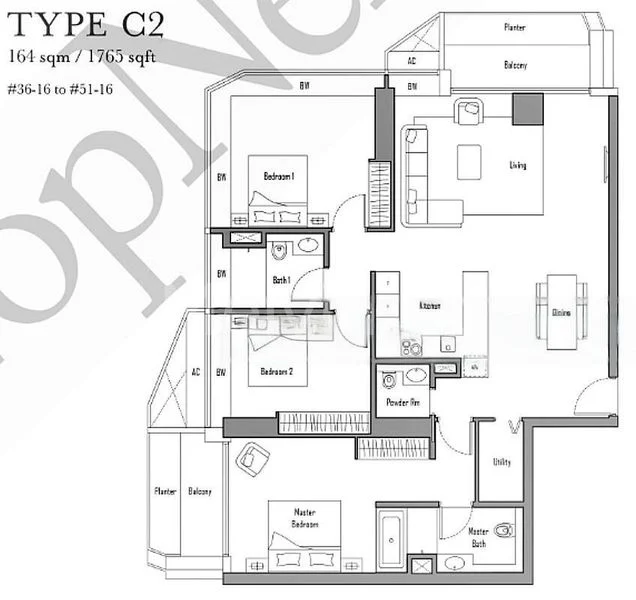 3 Bed Condo for Sale in  UIC Building - Image 15