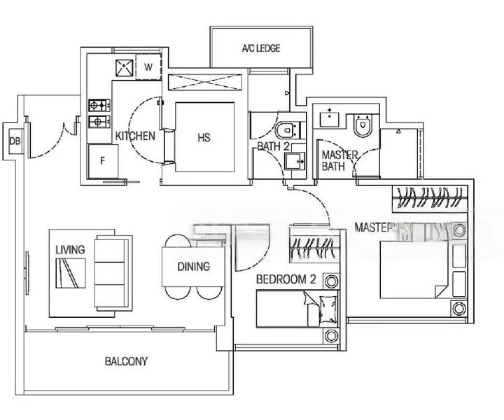 2 Bed Condo for Sale in  Hedges Park Condominium - Image 17