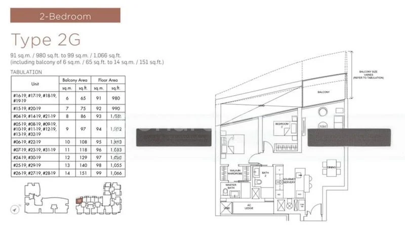 2 Bed Condo for Rent in  Marina One/ The Heart - Image 9
