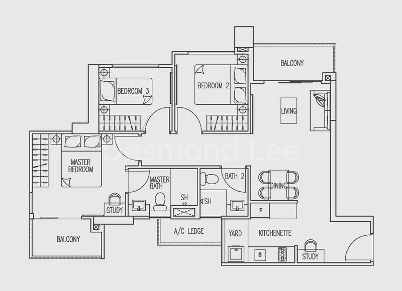 3 Bed Apartment (Condo) for Rent in  Prestige Heights - Image 21