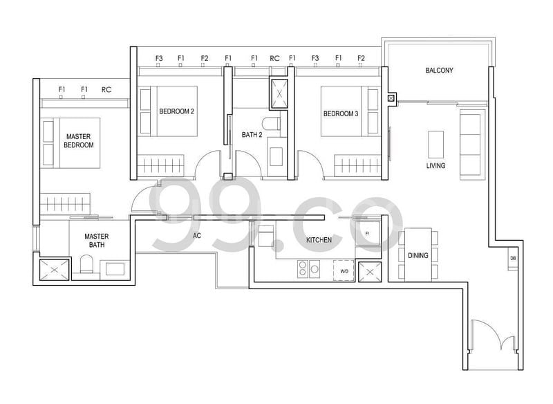 3 Bed Condo for Sale in  Penrose - Image 19