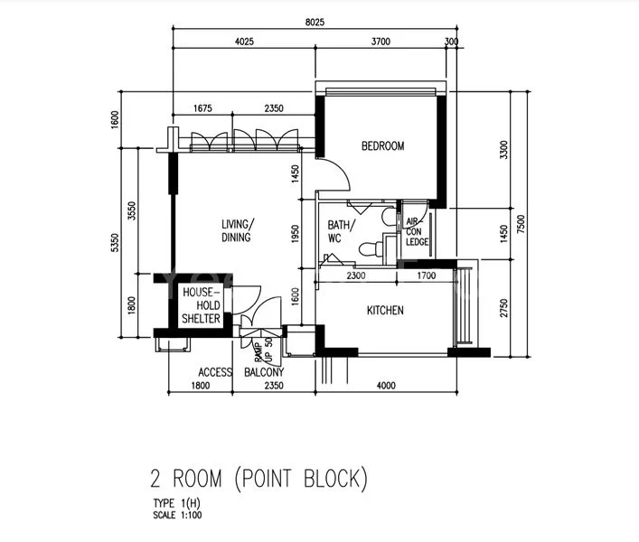 2 Room (2A) HDB for Sale in  127A Kim Tian Road - Image 7