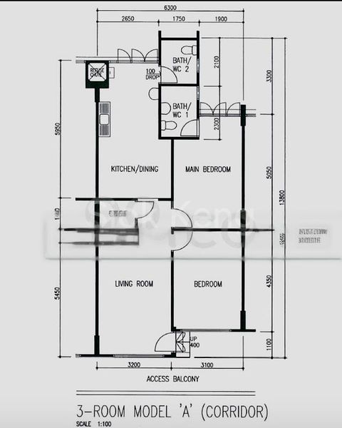 3 Room (3A) HDB for Rent in  846 Tampines Street 82 - Image 9