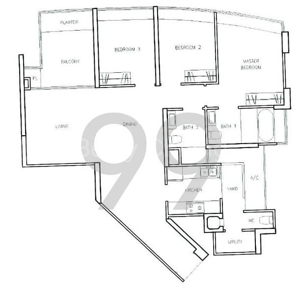3 Bed Condo for Rent in  Clover By The Park - Image 10