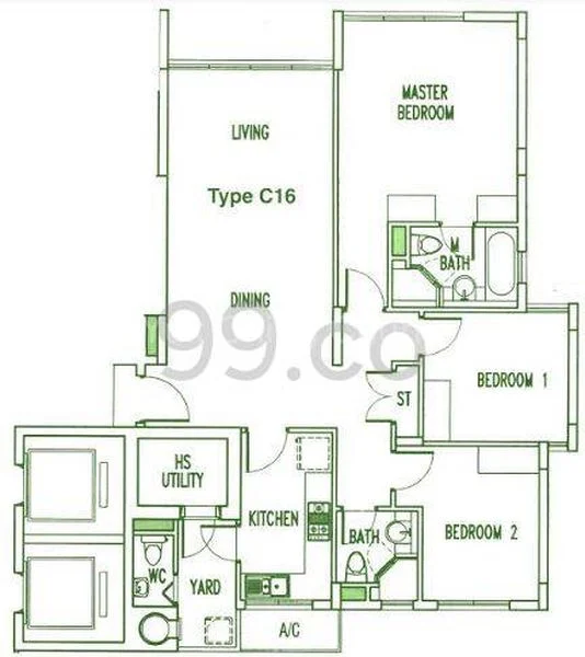 3 Bed Condo for Rent in  The Waterina - Image 7