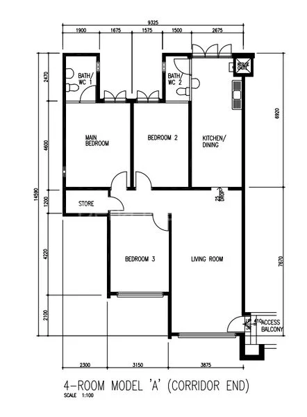 4 Room (4A) HDB for Sale in  150 Petir Road - Image 11