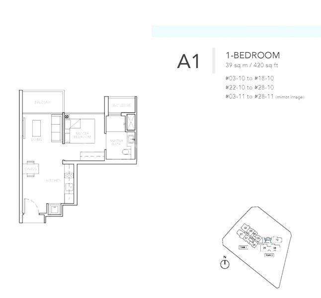 1+1 Bed Condo for Rent in  Sturdee Residences - Image 6