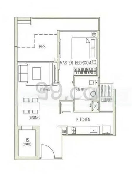 1 Bed Condo for Sale in  Canberra Residences - Image 9