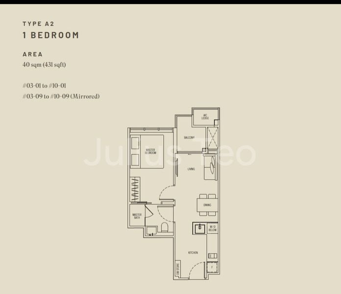 1 Bed Apartment (Condo) for Sale in  Hill House - Image 7