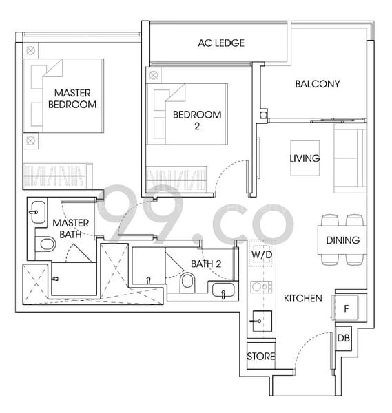 2 Bed Apartment (Condo) for Sale in  The Antares - Image 10