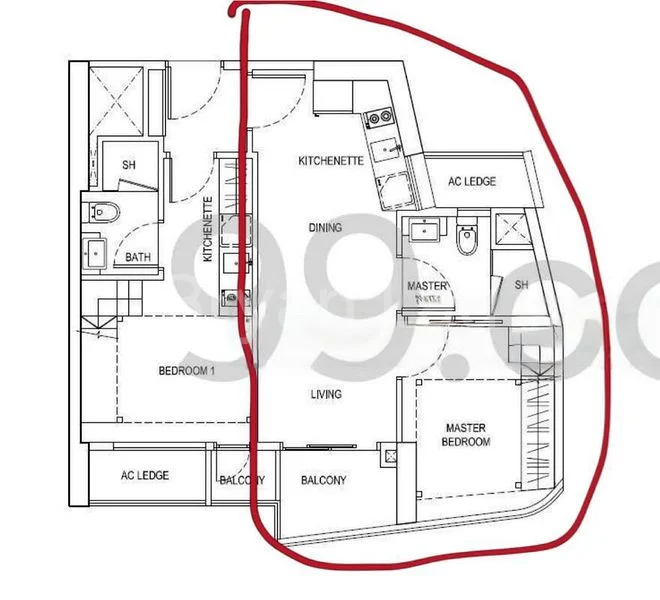 1 Bed Apartment (Condo) for Rent in  City Gate - Image 6