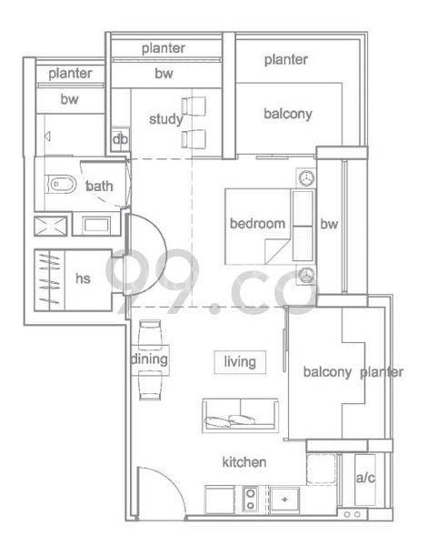 2 Bed Apartment (Condo) for Rent in  The Peak @ Cairnhill II - Image 10