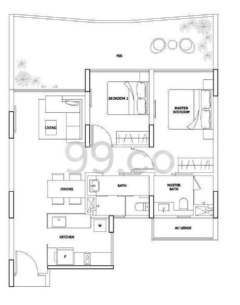 2 Bed Condo for Rent in  Archipelago - Image 12