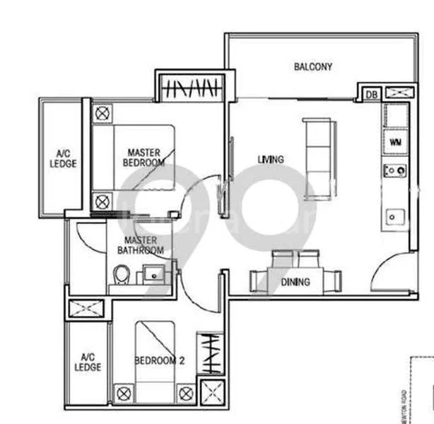 2 Bed Apartment (Condo) for Rent in  Suites @ Newton - Image 10