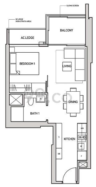 1 Bed Condo for Sale in  Midtown Bay - Image 9