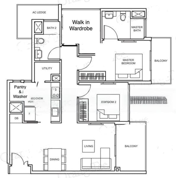 3 Bed Condo for Rent in  The Glades - Image 11